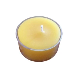 Pure Raw Natural Organic Golden Yellow Beeswax Tealight Candles 12 Pack - Picture 1 of 1