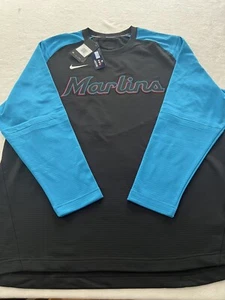 Miami Marlins Nike Dri-Fit Long Sleeve Shirt XXL Authentic Collection - Picture 1 of 4