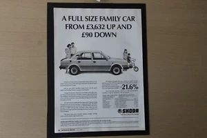 Original SKODA 120L aka ESTELLE 2 magazine advert frame-ready wall-art flat-pack - Bild 1 von 1