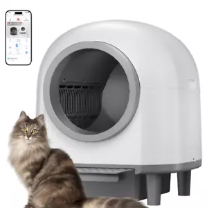 CATCOOL Kitty Cat Litter Box Self Cleaning 100+10L Automatic Litter Box Wifi APP - Picture 1 of 10