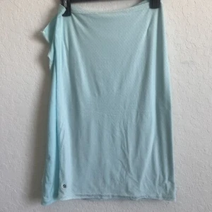 LULULEMON WOMENS TWIST AND SHOUT SCARF BABY BLUE PRINT INFINITY SCARF - Picture 1 of 4