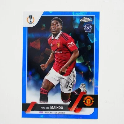 2022-23 Topps Chrome Sapphire Edition UEFA Blue Icy Kobbie Mainoo #118 Rookie RC - Image 1 of 2