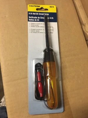 Sonda Probador de Circuito 6-24V Mango Naranja Transparente Foto 1 de 2