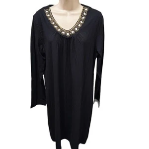 COOLIBAR Tunic Cover Up Dress Beaded Women’s Medium UPF 50+ - Picture 1 of 8