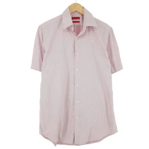 Camisa Vintage HUGO BOSS Para Hombre Cuadros Rojos De Algodón Tj2 Talla 40 15.75 - Imagen 1 de 8