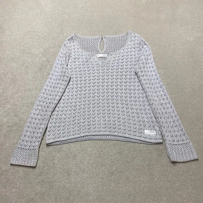 Jersey Odd Molly para mujer Reino Unido 12-14 talla 2 gris punto abierto algodón Foto 1 de 4
