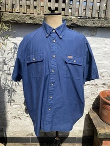 Carhartt Vintage Short Sleeve Shirt XL Blue - Picture 1 of 5