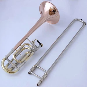 Japan 620 Professional Bb tune /F Gold plating, phosphor copper tenor trombone  - Picture 1 of 9
