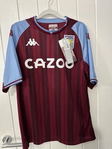 ASTON VILLA KAPPA KOMBAT HOME JERSEY SHIRT ADULT LARGE 2021/2022 NEW WITH TAGS - Foto 1 di 7