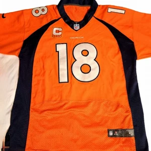 Nike On Field Denver Broncos 18 Peyton Manning Jersey Mens Size 52  - Picture 1 of 13