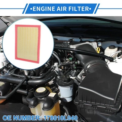 Car Engine Air Filter No.178010L040 for Toyota Hilux 2016-2022 1 Pcs Long life - Image 1 of 4