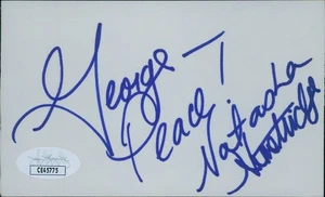 Natasha Henstridge Actress Signed 3x5 Index Card JSA Authenticated Personalized - Picture 1 of 2