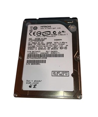 Hard disk HTS545032B9A300 HGST Hitachi Travelstar 5K500.B 320GB 5400RPM SATA 3Gb - Immagine 1 di 2