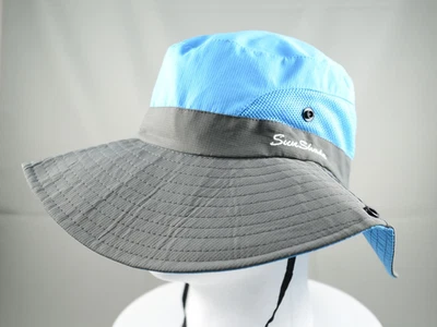 Sombrero cubo parasol ventilado Boonie playa senderismo pesca golf talla única dos colores Foto 1 de 2