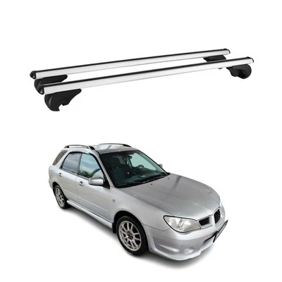 Lockable Roof Rack Cross Bars Carrier for Subaru Impreza 2001-2007 Wagon Gray - Изображение 1 из 4