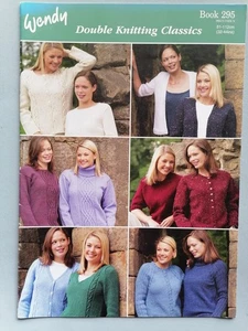 CLASSICS, Knitting Patterns, 6 Ladies Designs w/variations, 8ply - Wendy 295 - Picture 1 of 2