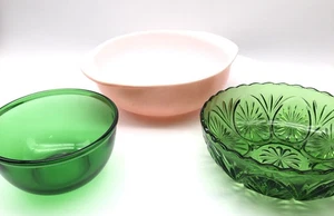 Vintage LOT W/ Pyrex Glass Casserole Dish #024 desert dawn Pink 2 Quart NO LID - Picture 1 of 14