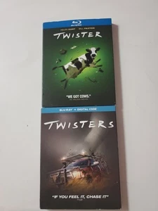 TWISTER + TWISTERS, 2-MOVIE COLLECTION BLU-RAY,W/SLIPCOVERS, - Picture 1 of 2