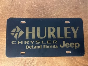 Hurley Chrysler Jeep Demand Florida License Plate Booster Plastic - Picture 1 of 2
