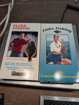 2 Fluke Fishing VHS Improving Your Catch Don Kamienski & Al Lorenzetti VTG Foto 1 de 4