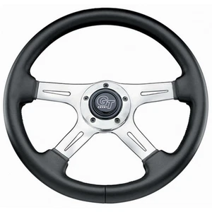 GRANT Elite Gt 14in. 3.75in. Dish Polished Aluminum Black Vinyl - Picture 1 of 1