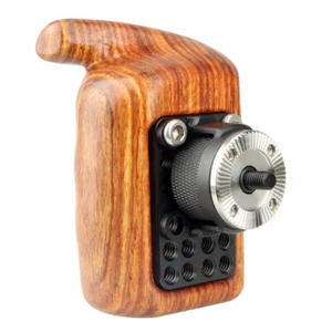 NICEYRIG Wooden Handgrip with ARRI Set Rosette for Sony Nikon Canon Camera Cage - Picture 1 of 6