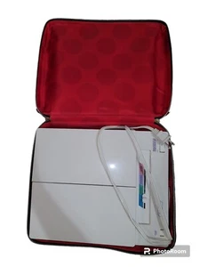 Jerdon Tri-Fold Two-Sided Lighted Makeup Mirror with 5X Magnification with Case - Picture 1 of 8