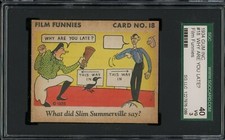 1935 Gum Inc. R48-1 Film Funnies #18 Why Are You Late? SGC 3