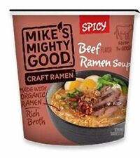 Mikes Mighty Good 319669 1.8 oz Spicy Beef Flavor Ramen Noodle Soup Cup - Pac...