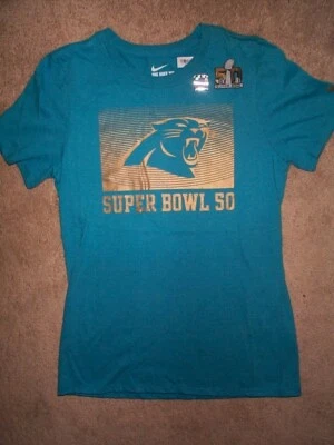($32) NIKE Carolina Panthers nfl Jersey Shirt Adult WOMEN'S/WOMENS (m-medium) - Image 1 of 2