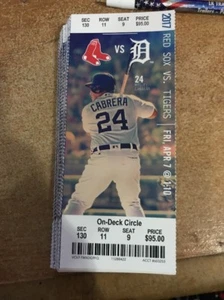2017 DETROIT TIGERS SEASON TICKET STUB PICK YOUR GAME MIGUEL CABRERA HR PART 2 - Picture 1 of 1
