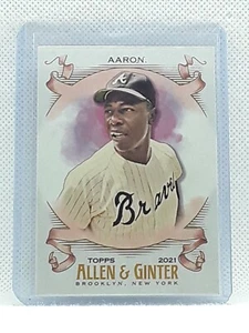 Hank Aaron 2021 Topps Allen & Ginter - #1 - Atlanta Braves - Picture 1 of 2