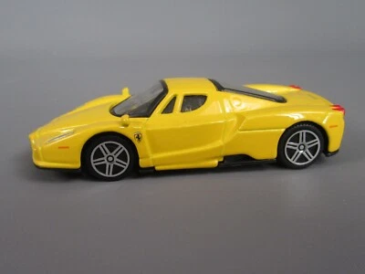 C191 Burago Cina Ferrari Enzo Giallo 1:43 Auto Sportiva - Immagine 1 di 4