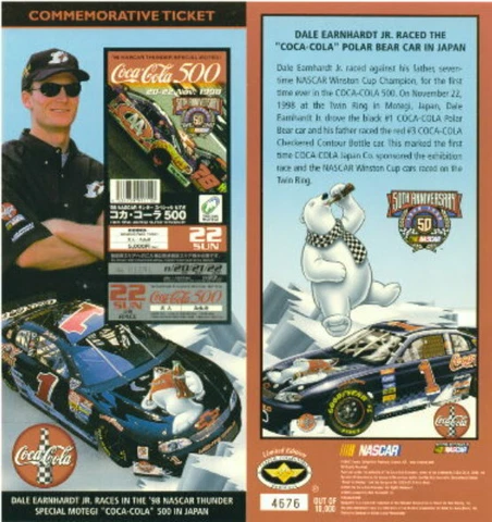 DALE EARNHARDT JR  2003 COLLECTIBLE CALENDAR W/WOOD FRAME & COMMEMORATIVE TICKET Cover