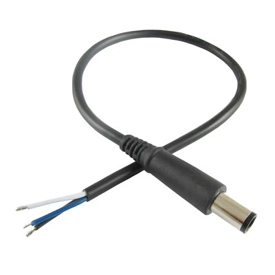 1pcs DC Power 7.4mm x 5.0mm Plug Connector Cord Cable for HP DELL Cable 30cm/1ft - Image 1 of 4