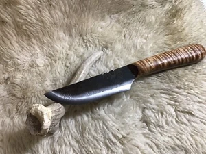 Jeff White Lewis and Clark Expedition knife with curly maple handle - Picture 1 of 8