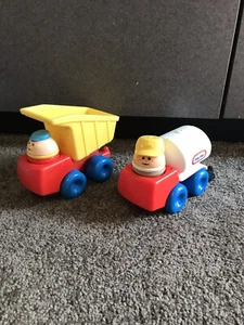 vtg Little Tikes Peak Mountain Interstate Water Tanker dump Truck chunky figures - Picture 1 of 12