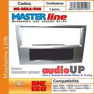 Radio Máscara 1 din Opel Antara De 2006 IN Entonces - Color Plata Oscuro - Imagen 1 de 1