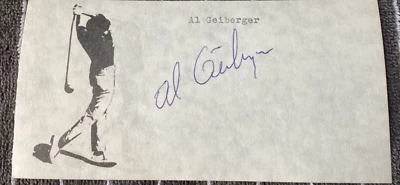 Mr. 59 AL GEIBERGER Personally Autographed Signed PGA GOLF Card FreeShip - Image 1 of 2