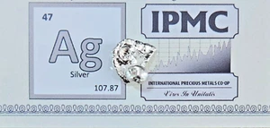 SILBERNUGGET 0,9999+ feiner reiner Barren mit Zertifikat 18,4gr Barren rund Münze Geschenk - Bild 1 von 5