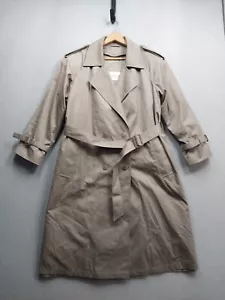 Gabardina para mujer Amanda Smith Petites talla 14 caqui forro extraíble con cinturón - Imagen 1 de 9