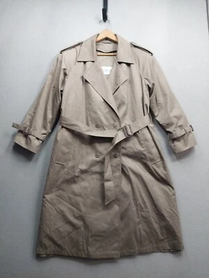 Gabardina para mujer Amanda Smith Petites talla 14 caqui forro extraíble con cinturón Foto 1 de 4