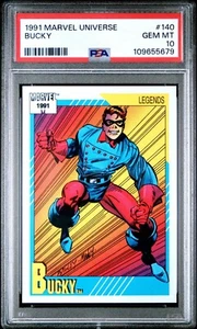 1991 Marvel Universe Bucky Legends #140 PSA 10 GEM MINT - Bild 1 von 2