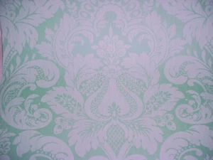 Scalamandre WP88213 Daphne Jade Damask Luxury Wallpaper - Picture 1 of 4