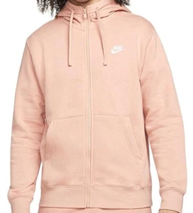 Sudadera con Capucha Cremallera Completa Nike para Hombres NSW CLUB Raíz Loca Ligera/Raíz Loca Ligera/Blanco L - Imagen 1 de 4