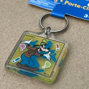 Goofy Square Acrylic Keychain / Key Ring - NIP, FREE US Shipping! Disney - Picture 1 of 2