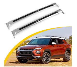 Huray Cross Bars Roof Rail Racks For Chevy TrailBlazer 2021-2023 - Silver - New - Picture 1 of 9