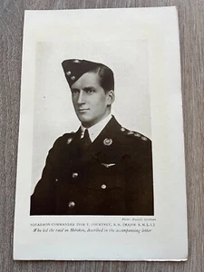 1916 royal naval air service print - squadron commander ivor courtney r.n. - Picture 1 of 2