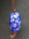 Rare Collection Old China Pretty Glaze Flower Pendant Necklace Decoration Gift