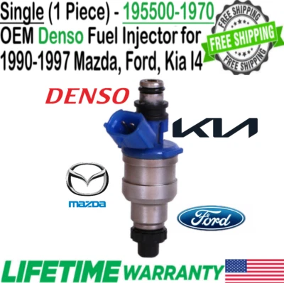Genuine Denso 1Pc Fuel Injector For 1990, 1991, 1992, 1993 Mazda Miata 1.6L I4 Foto 1 de 4